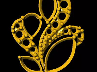  Tops earrings  3D print model