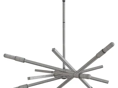 Archer Chandelier Low-poly 3D model