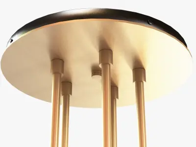 Rejuvenation - CYPRESS 5-ARM CHANDELIER 3D model