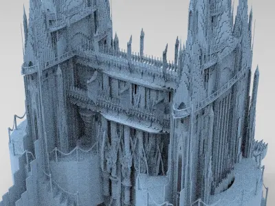 London Celtic watchtowers Castle Kit bash 2 3D model