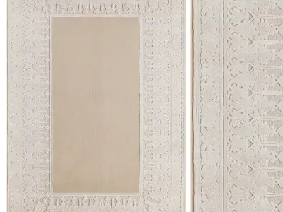 Amber Border rug by Signature 3D model