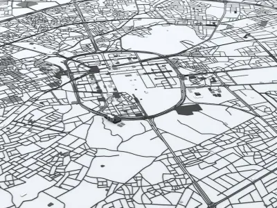 Medina Road Network and Streets 3D model