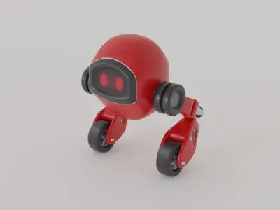 Small Robot-S1 Low-poly 3D model