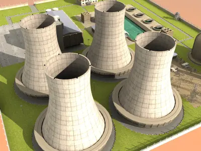 Nuclear Powerplant 3D model