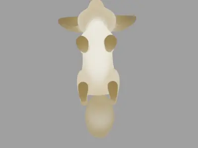 Indirect lighting of Fennec 3D model