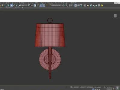 Ventana Single Light Wall Sconce Low-poly 3D model