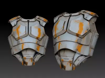 Sci fi Torso Armour 2 3D model