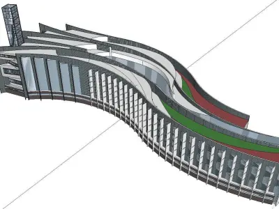 vacation spot-Resort-Fashion Leisure Hotel-0154 3D model