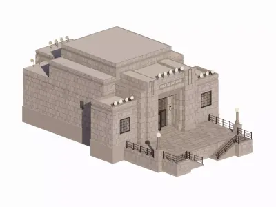 Hunger Games - District 12 Hall of Justice 3D model