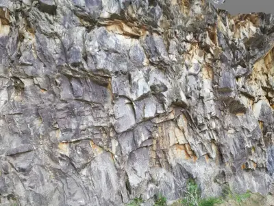 3D Scanned Rock and Cliff face 003 3D model