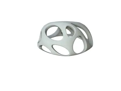 SciFi Cube Object No 47942 Low Poly Shape Low-poly 3D model