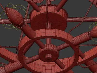 Aberdeen 9 Light Chandelier 3D model