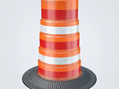 Traffic Drum 3D model
