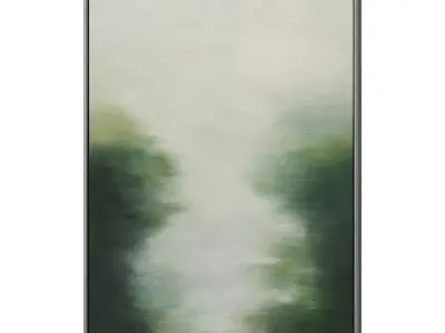 Set of 3 Abstract Paintings in Frames 3D model 160