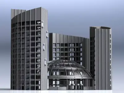 Office Building 3D model 443
