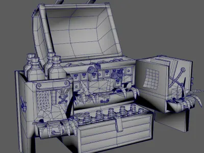 alchemists chest Low-poly 3D model