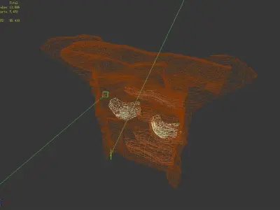 Stone - Large Weathered Stone 07 3D model