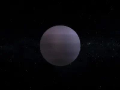 Gas Giant Alien Planet 10 Low-poly 3D model