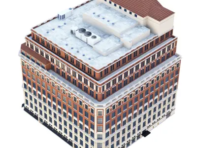 Saks 5th Ave New York building 3D model