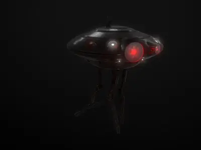 ID 10 Seeker Droid Model and Textures PBR 3D model