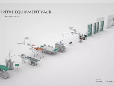  HOSPITAL EQUIPMENT PACK 3D model
