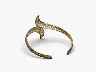 Light stylized bracelet 3D print model