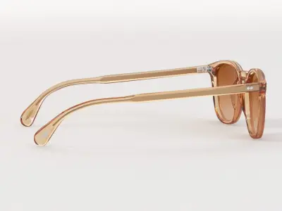  Oliver Peoples Finley Esq Sun Blush Rose Quartz Mirror Sunglass 