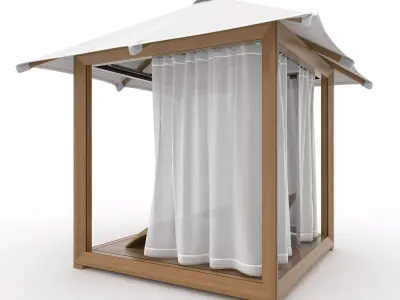 Poolside Cabana 19 3D model