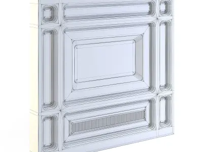 Futuristic Apartment Wall 3D model