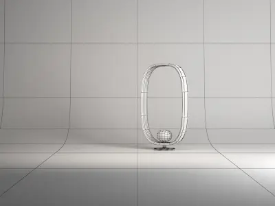 Modern Lamp Low-poly 3D model 5