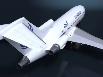  Commercial Airliner Boeing 727-100 Iran Aseman 