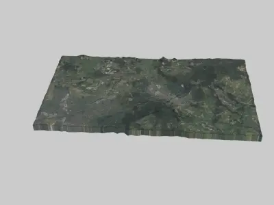 Ufa City Low-poly 3D model