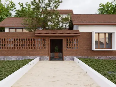 COURTYARD HOUSE 3D model