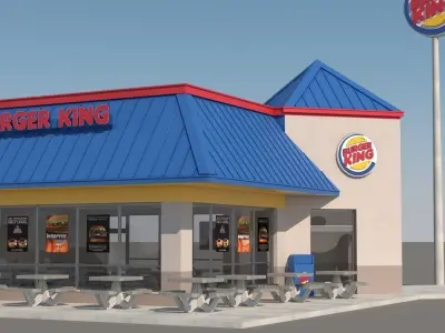 Burger King Restaurant 3D model