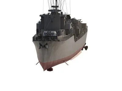 WW2 Britsh Destroyer 3D model