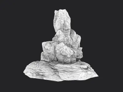Rock 5-9 Low-poly 3D model