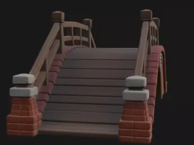 Realistic bridge 3d model 3D model
