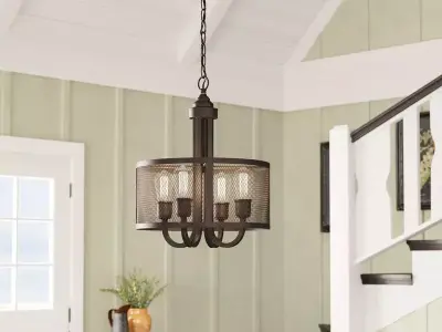 Holbeach Light Dimmable Chandelier 3D model