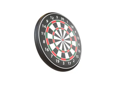 Range Bullseye v1 002 Low-poly 3D model