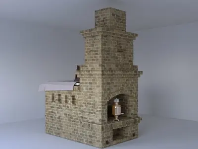 Russian oven 3D model