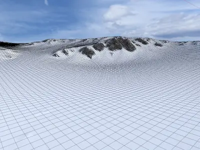 Snow Mountain 03 Low-poly 3D model purchase