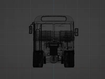 Lanka ashock Leyland Bus 3D model 3D model