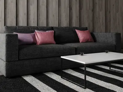 Sofa Set - Home Furniture 07 3D model