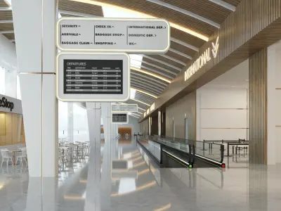  Modern Airport Interior 