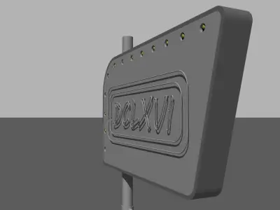 Retro Sign Free 3D model