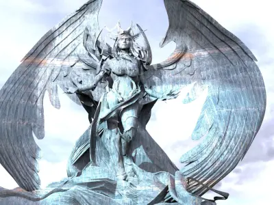 Stylised Arch Angel Uriel 3D model