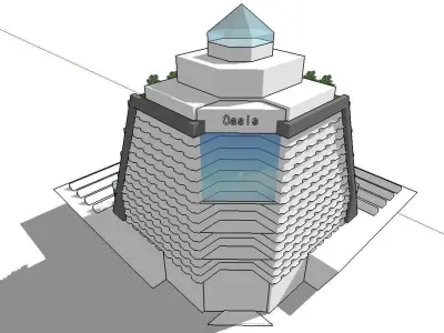 vacation spot-Resort-Fashion Leisure Hotel-0260 3D model