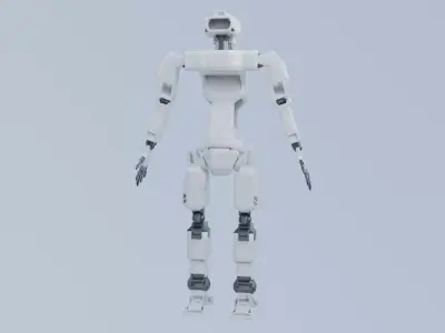 Robot - Operator 007 Low-poly 3D model