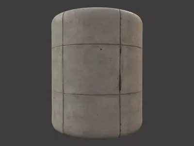 PBR Scanned Sidewalk Texture