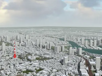 Tokyo City Japan 3D model